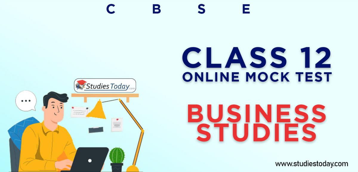Class 12 Business Studies MCQ Online Test